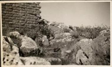 Orchomenos. Stone wall