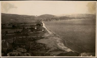 Asine. View of the coast and the bay
