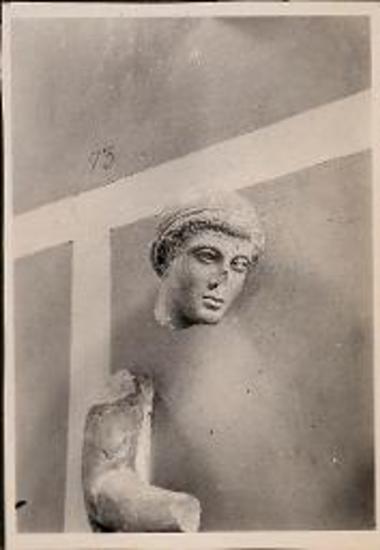 Olympia. Head and partial arm of statue