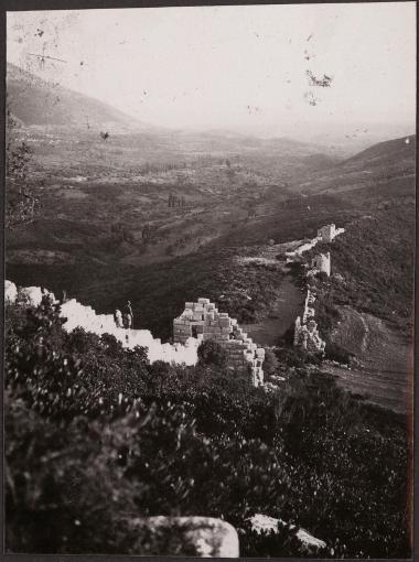 Messene. Stretch of the fortified wall