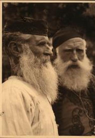 Two Greek men with beards