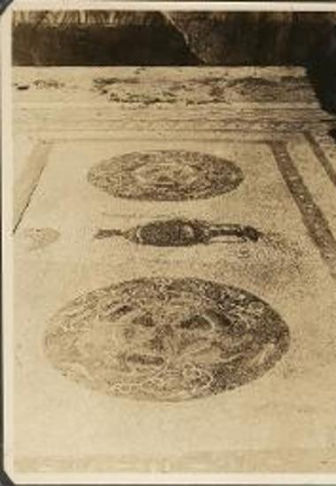 Delos. Mosaic floor with urn