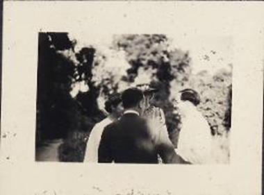 Wedding reception of Betty Dunkley and Ernst Wedeking