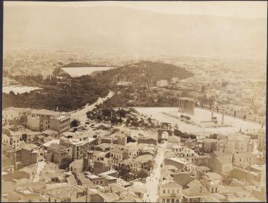 Columns of Olympian Zeus from distance