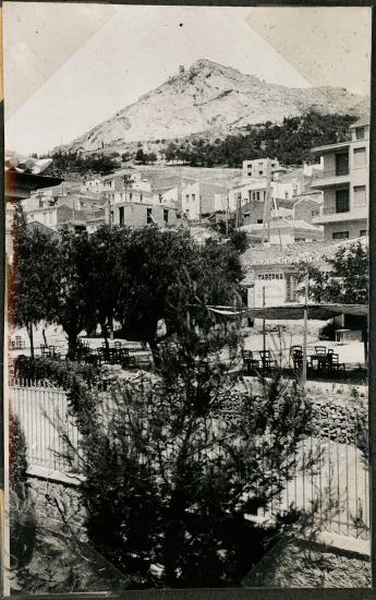 Athens, Kolonaki. Old tavern with chairs outside