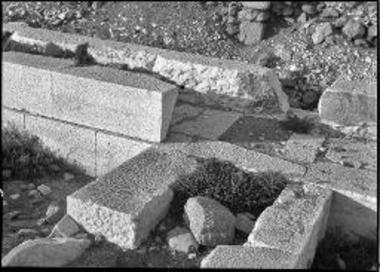 Naxos. Stone foundations