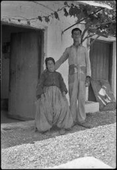 Saronic Islands, Spetsae. Adossides house, Man with his mother