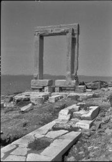 Cyclades, Naxos. Temple door (portara)