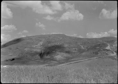 Sicily. Road, with plain in the background