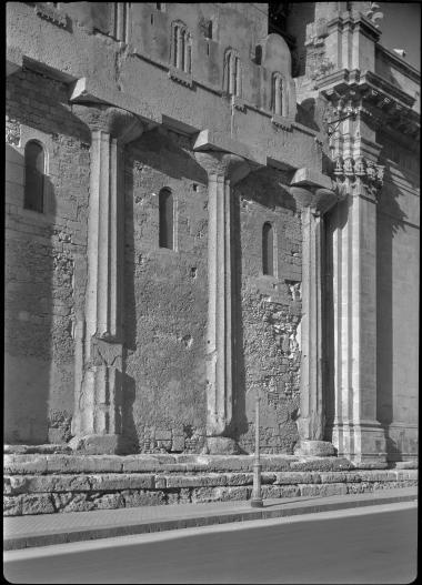Sicily. Old building with columns