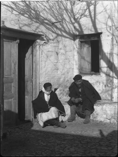 Rhodes, Embonas. Villagers