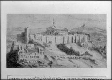 Veduta del cast. d' Acropolis della parte di tramontana