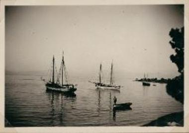 Perachora. Ships anchored in harbor