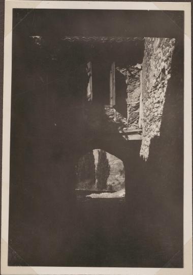 Karytaina. Old stone houses