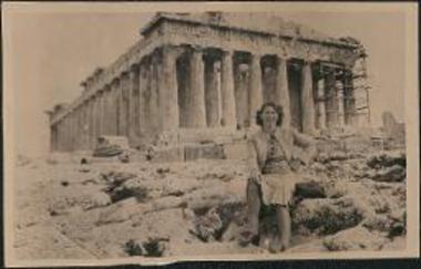 Gladys Weiberg on the Acropolis