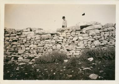 Thorikos, stone wall. Richard Howland.