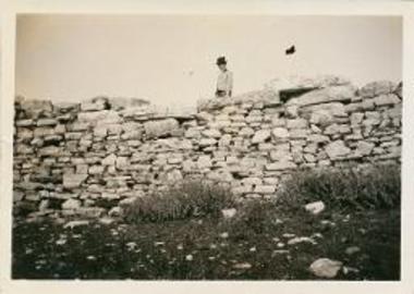 Thorikos, stone wall. Richard Howland.