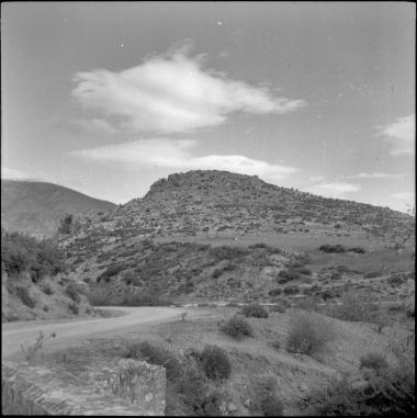 Mycenae. Road and mountain