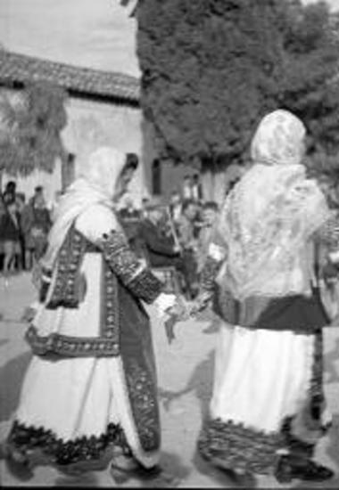 Kalamos. Village square, women dancing