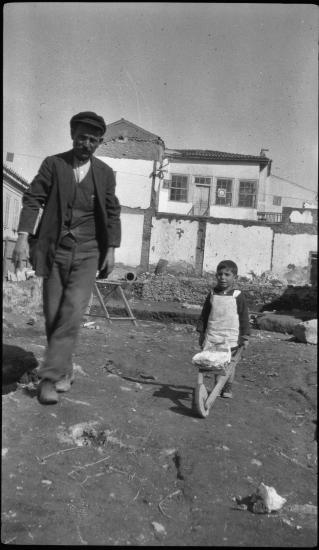 Agora Excavations. Man with boy