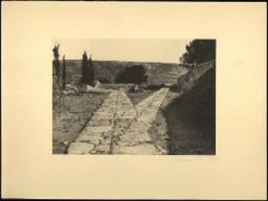 Knossos, paved street