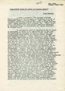 Preliminary notes on vitual in village Greece