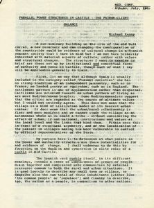 Parallel power structures in Castile: The patron-client