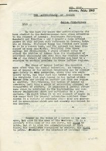 The anthropology of honour