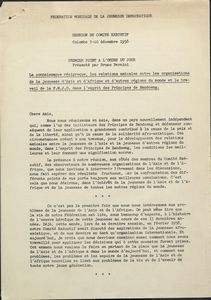 La connaissance reciproque, les relations amicales entre les organisations de la jeunesse d Asie et d Afrique et d autres regions du monde et le travail de la F.M.J.D. dans l esprit des Principes de Bandoeng