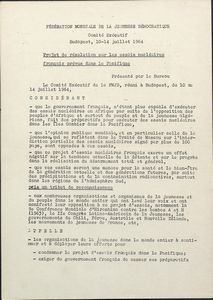 Projet de resolution sur les essais nucleaires francais prevus dans le Pacifique