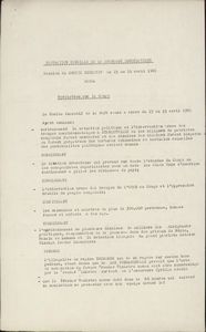 Resolution sur le Congo