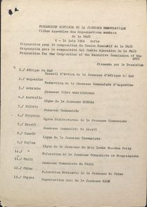 Proposition pour la composition du Comite Executif de la FMJD