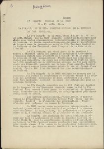 La F.M.J.D. et le VIIe Festival Mondial de la Jeunesse et des Etudiants