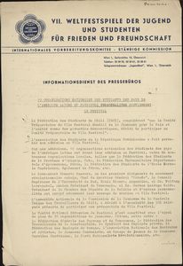 10 organisations nationales des etudiants des pays de l Amerique Latine et plusieurs personnalites soutiennent le Festival