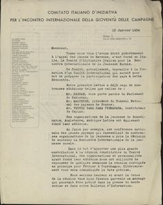 Comitato Italiano d Inizitiva per l Incontro Internazionale della Gioventu delle Campagne