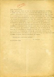 Αλληλογραφία της Νεολαίας ΕΔΑ με την Παγκόσμια Ομοσπονδία Δημοκρατικής Νεολαίας (ΠΟΔΝ)