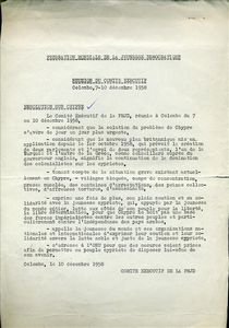 Resolution sur la Chypre