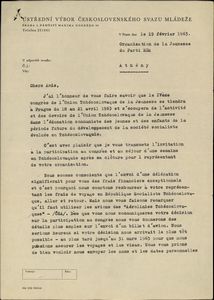 Αλληλογραφία του Γραφείου Διεθνών Σχέσεων της Νεολαίας ΕΔΑ