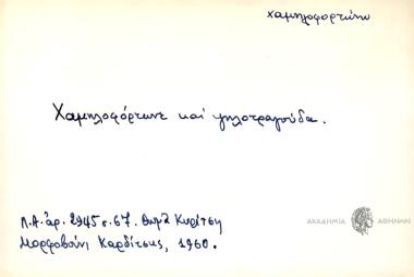 Χαμηλοφόρτωνε και ψηλοτραγούδα.