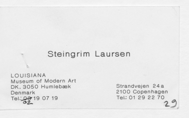 Επισκεπτήριο του Laursen Steingrim  [έντυπο]