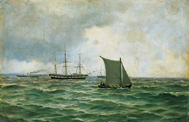 ΑΛΤΑΜΟΥΡΑΣ Ιωάννης (1852-1878) “Ιστιοφόρα & ατμοκίνητα πλοία”, 1874