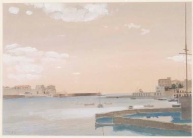 ΤΣΑΡΟΥΧΗΣ Γιάννης (1910-1989) “Το λιμάνι της Ζέας”, 1964