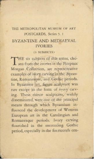 Byzantine Mediaeval Ivories