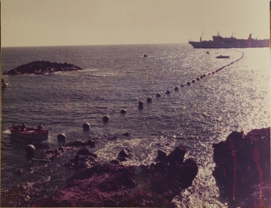 Cable ship color photo