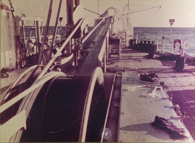 Cable ship color photo