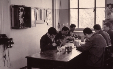 Telephone repair workshop