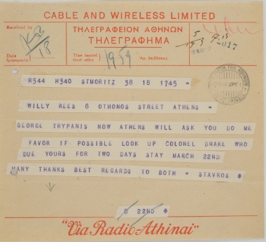 Telegram from St. Moritz