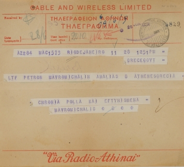 Greeting telegram