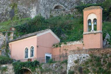 Panagia Spileotissa monastery in the New Fortress