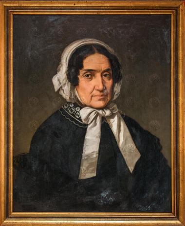 Πορτραίτο κυρίας με σκούφια